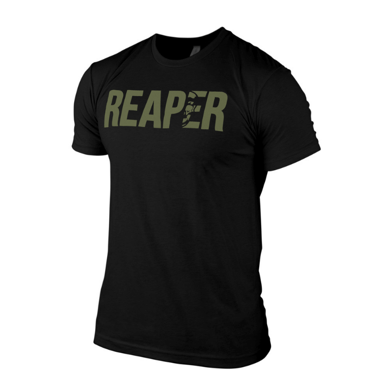 reaper tee black green