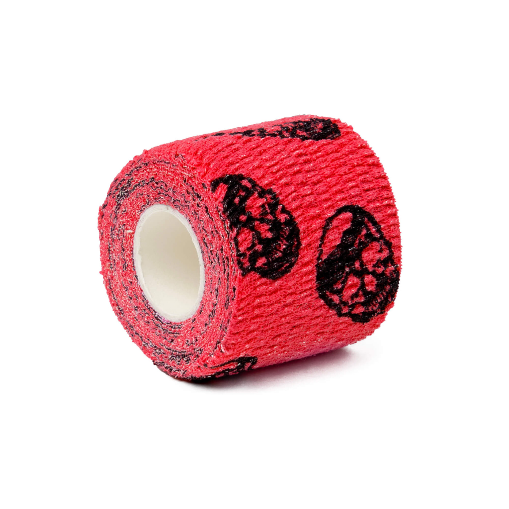 skull tape red side