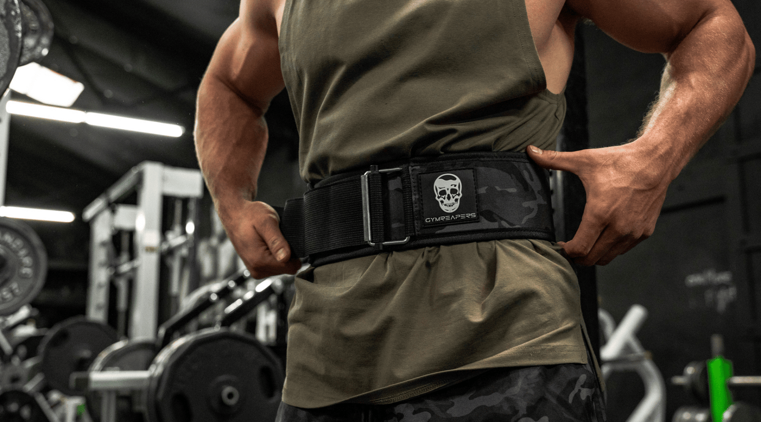 Weight Lifting Power Leather Lever Belt Gym Training Bodybuilding Belt  Black
