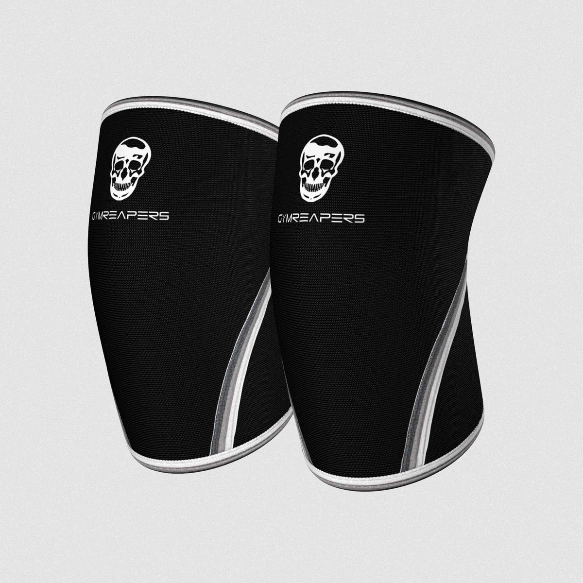 Gymreapers 7mm neoprene knee sleeves in black and white