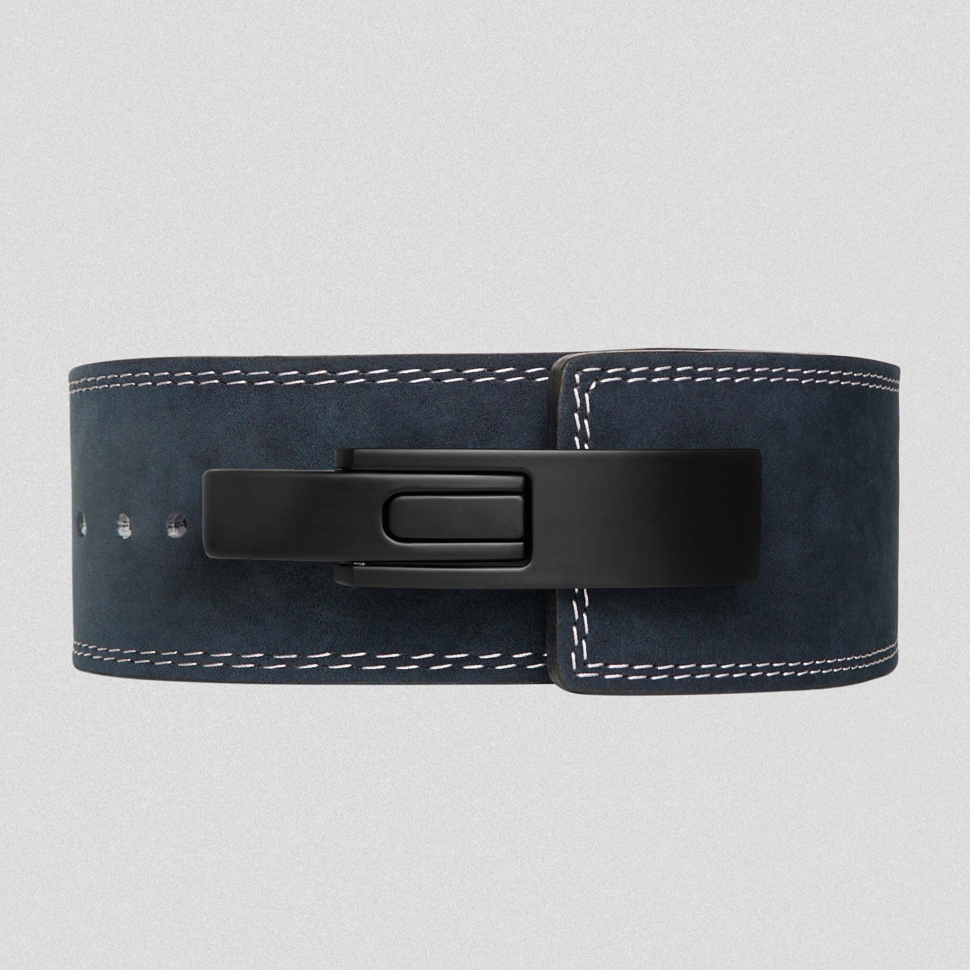 10mm lever belt navy front