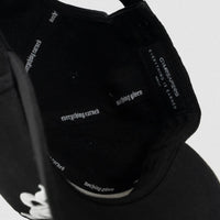 5-Panel Initial Hat - Black/White