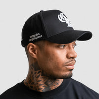 5-Panel Initial Hat - Black/White