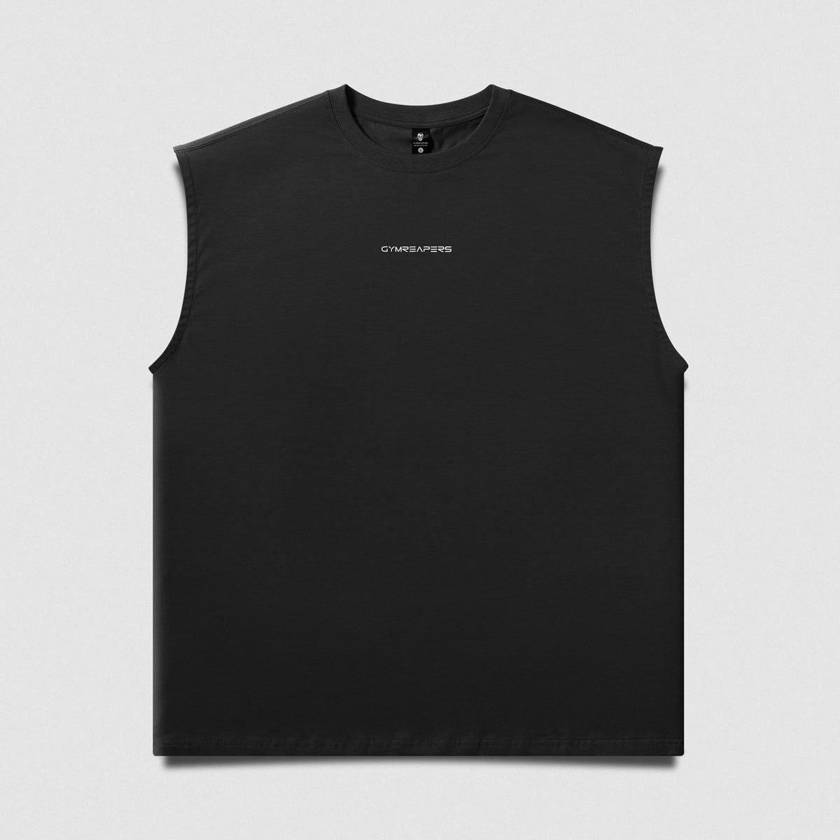 Gymreapers Axis Cap Sleeve Tank - Black/White front product view