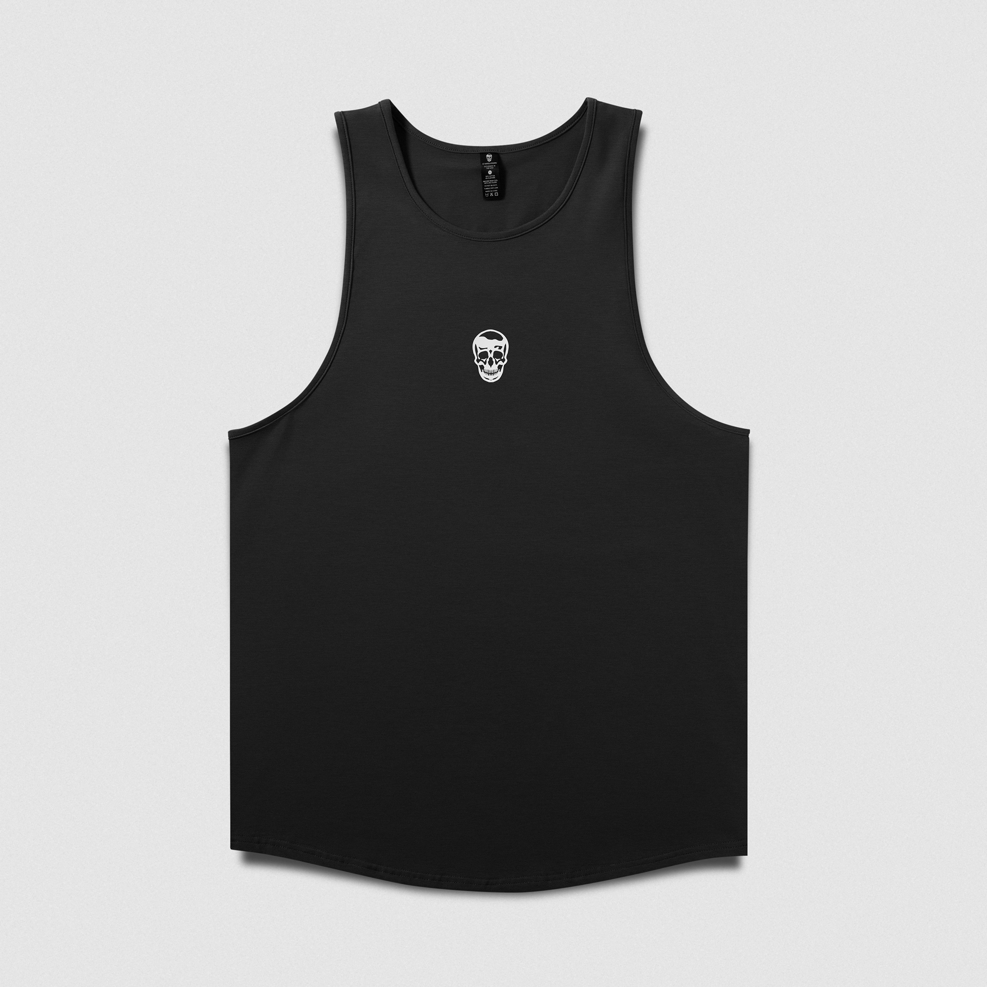 Axis Scoop Hem Tank - Black/White
