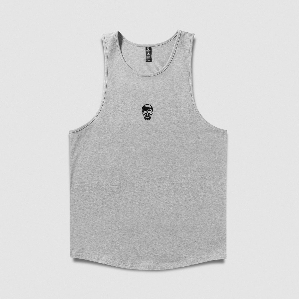 Axis Scoop Hem Tank - Heather Gray front product view