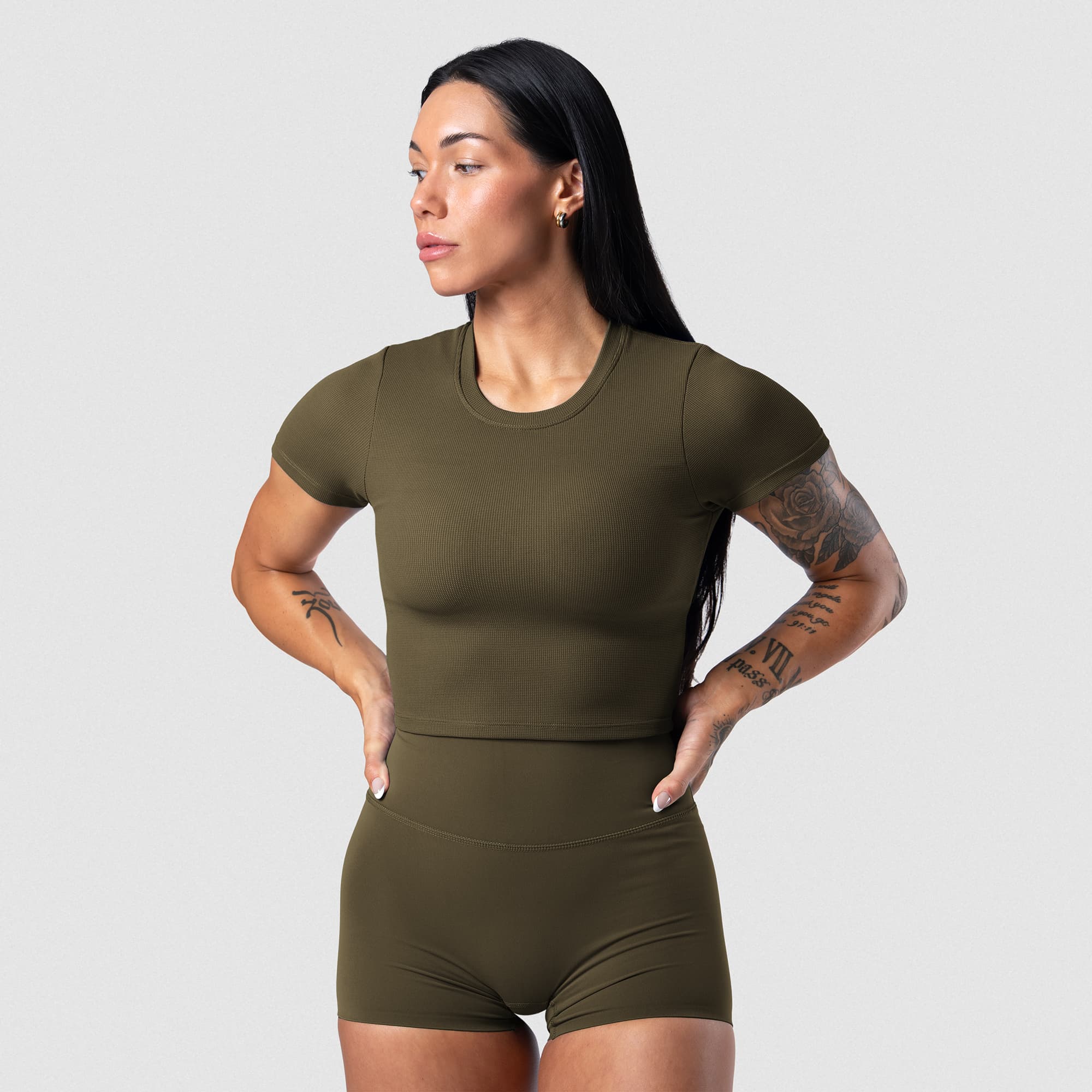 Axis Support Baby Tee - OD Green