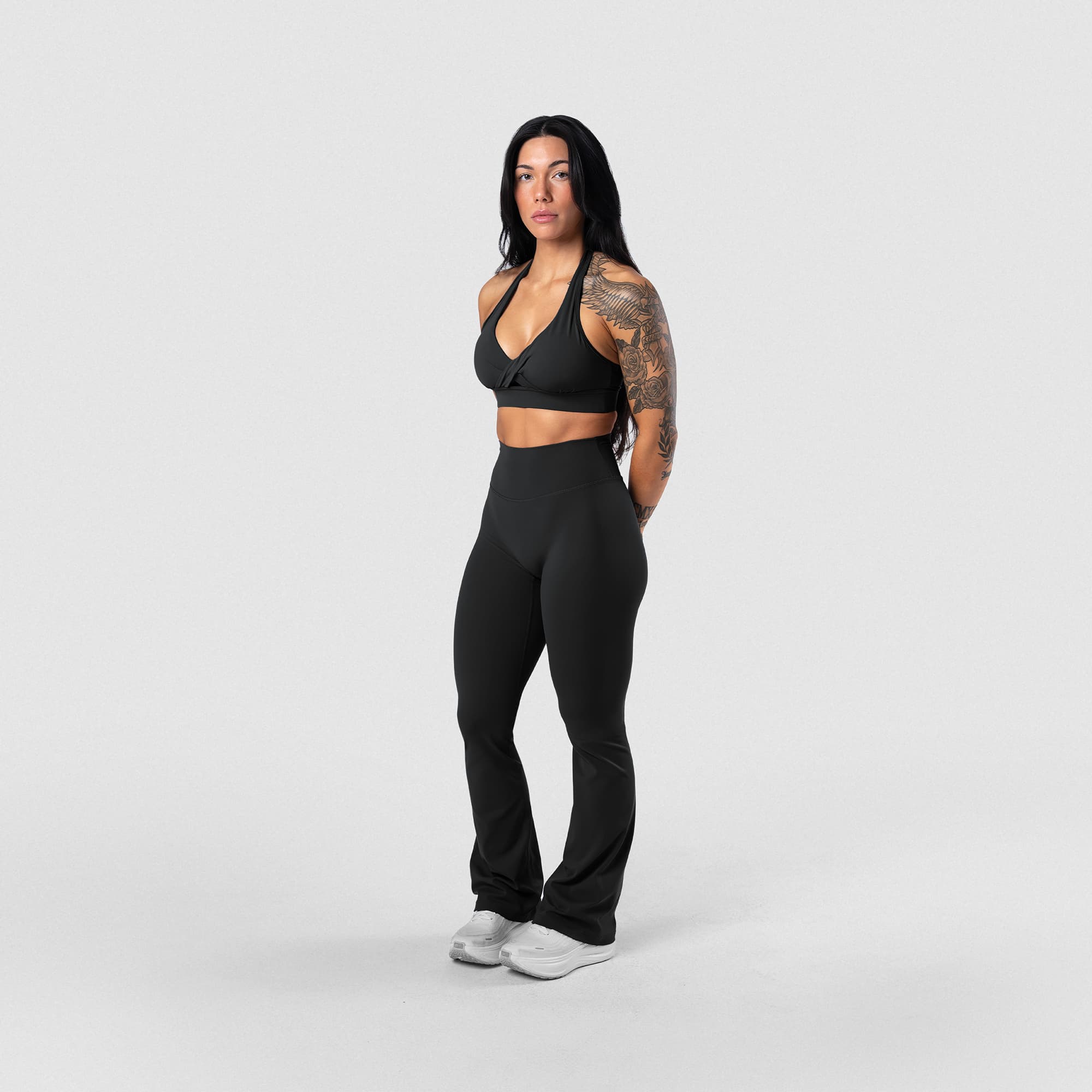 Axis Twisted Halter Bra - Black