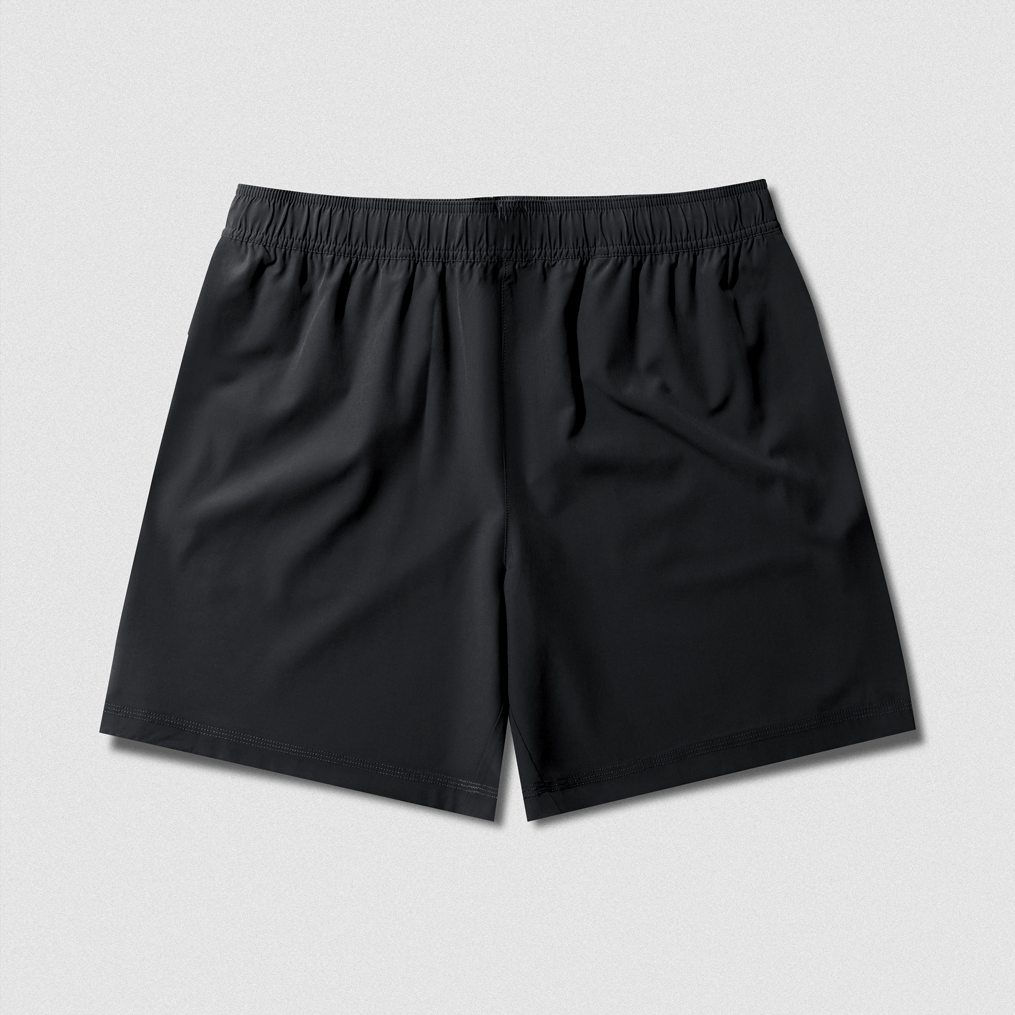 Back view of Men's Conquer 7 Inch Shorts - Black