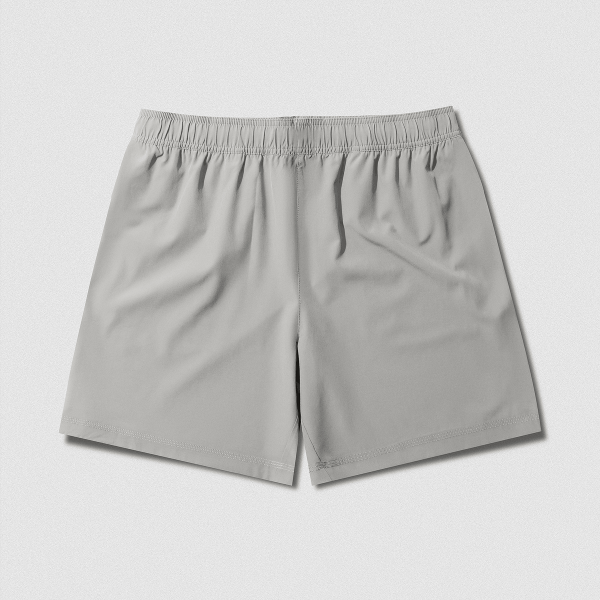 Back view of Men's Conquer 7 Inch Shorts - Gray