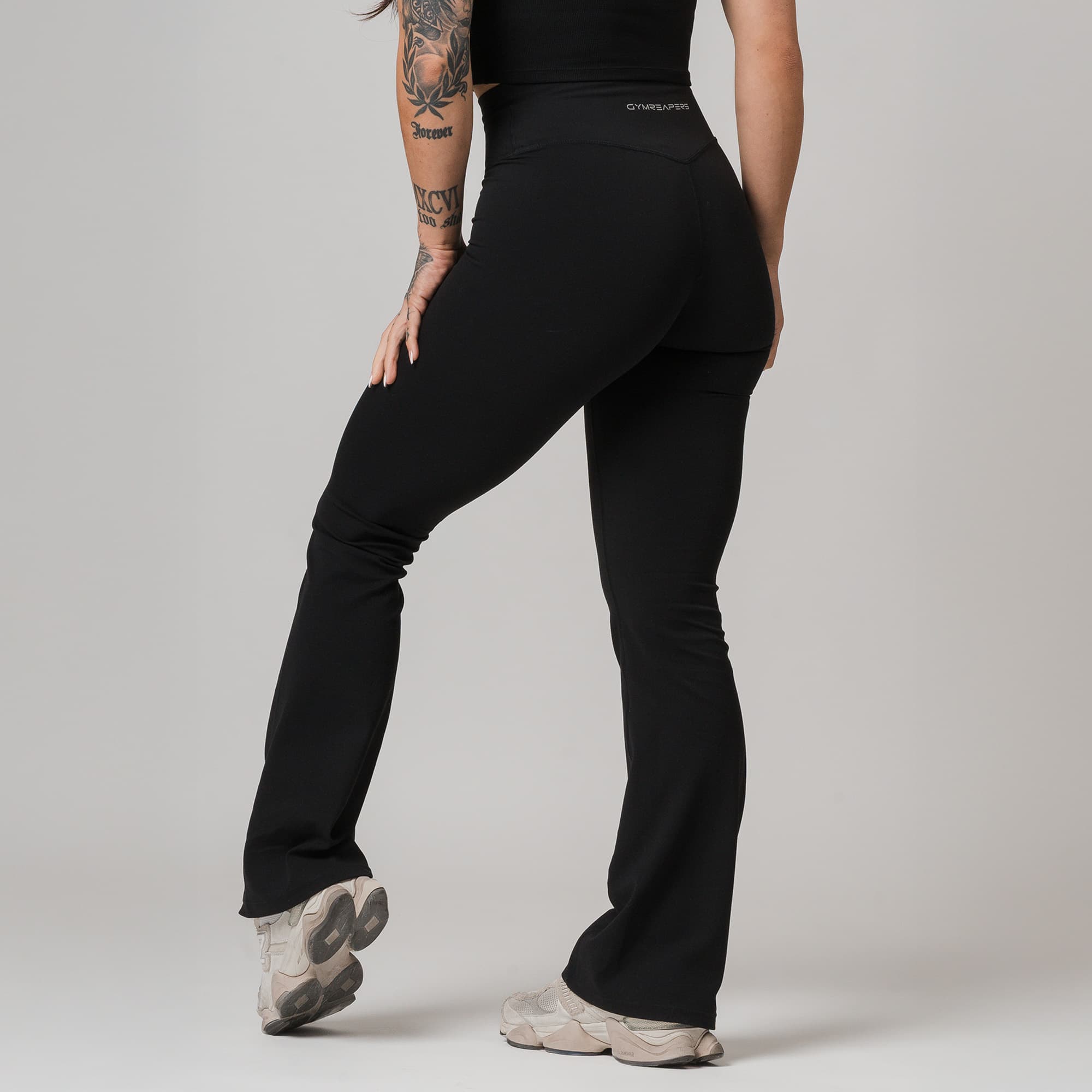 ヨガ・ピラティス AMATERAS UXEFIT FLARE LEGGINGS Pilates Core Flare Leggings (Black)
