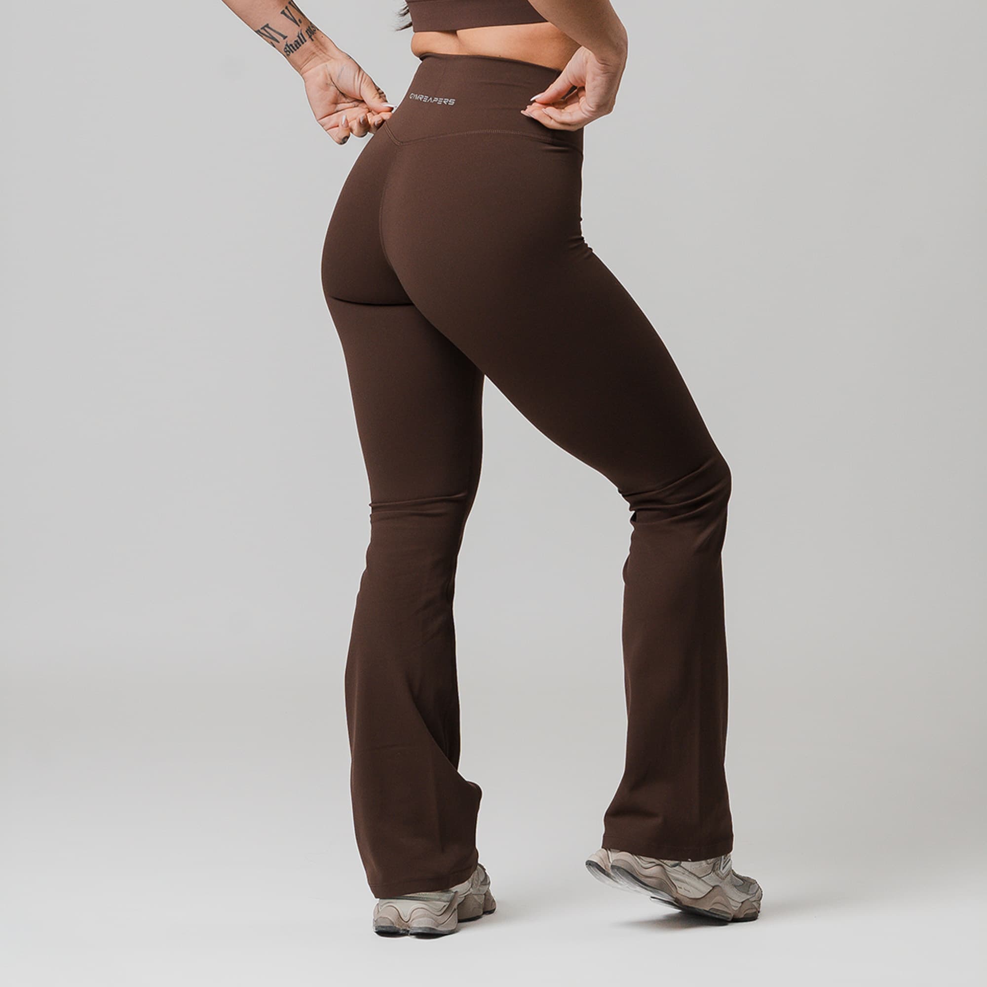 Gymreapers Flare Leggings - Brown