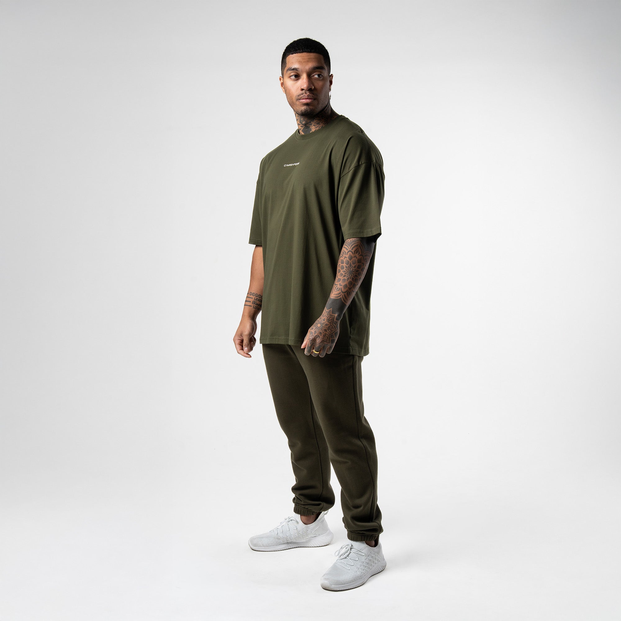 Gymreapers Axis Box Tee - OD Green