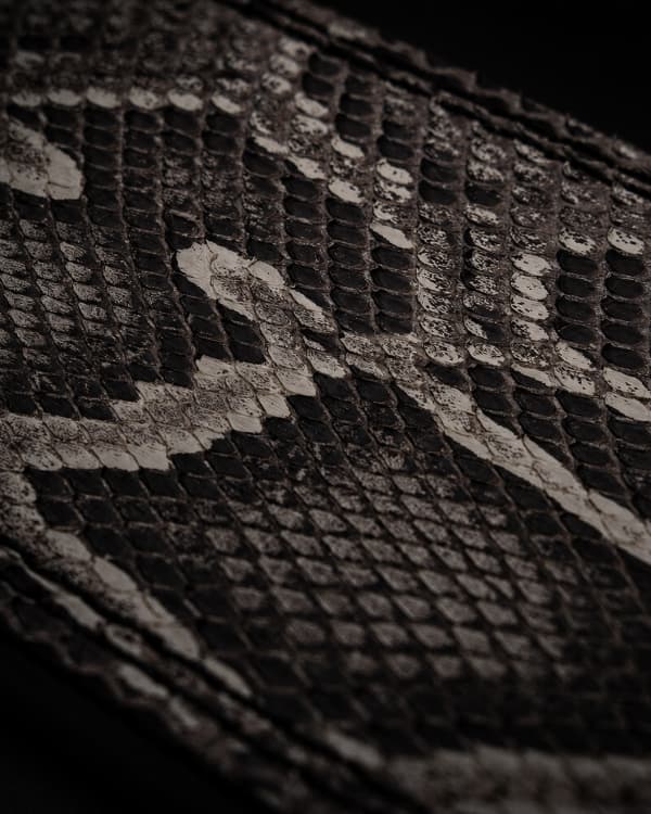 Handcrafted from Genuine Python Hide