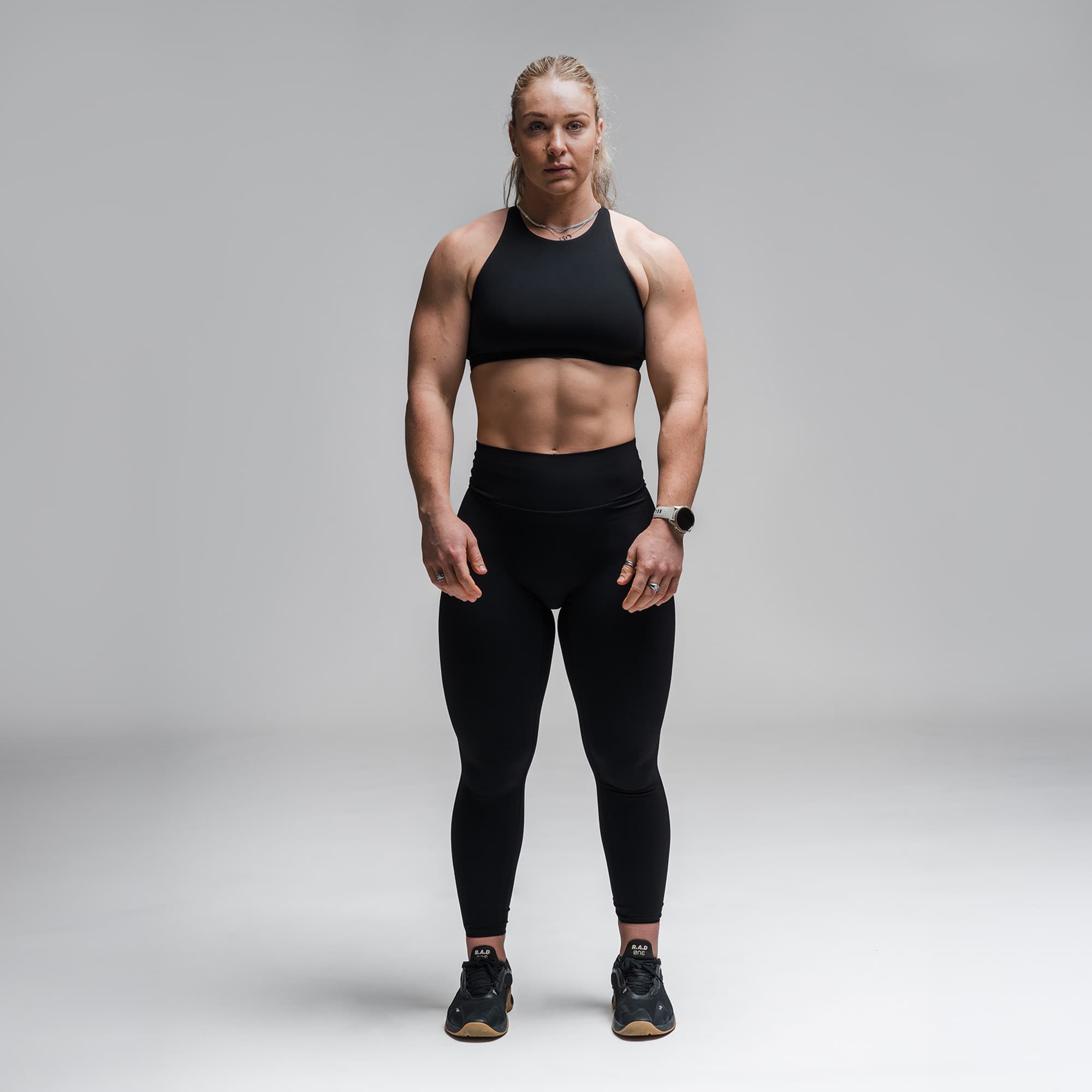 Axis High Neck Bra - Black