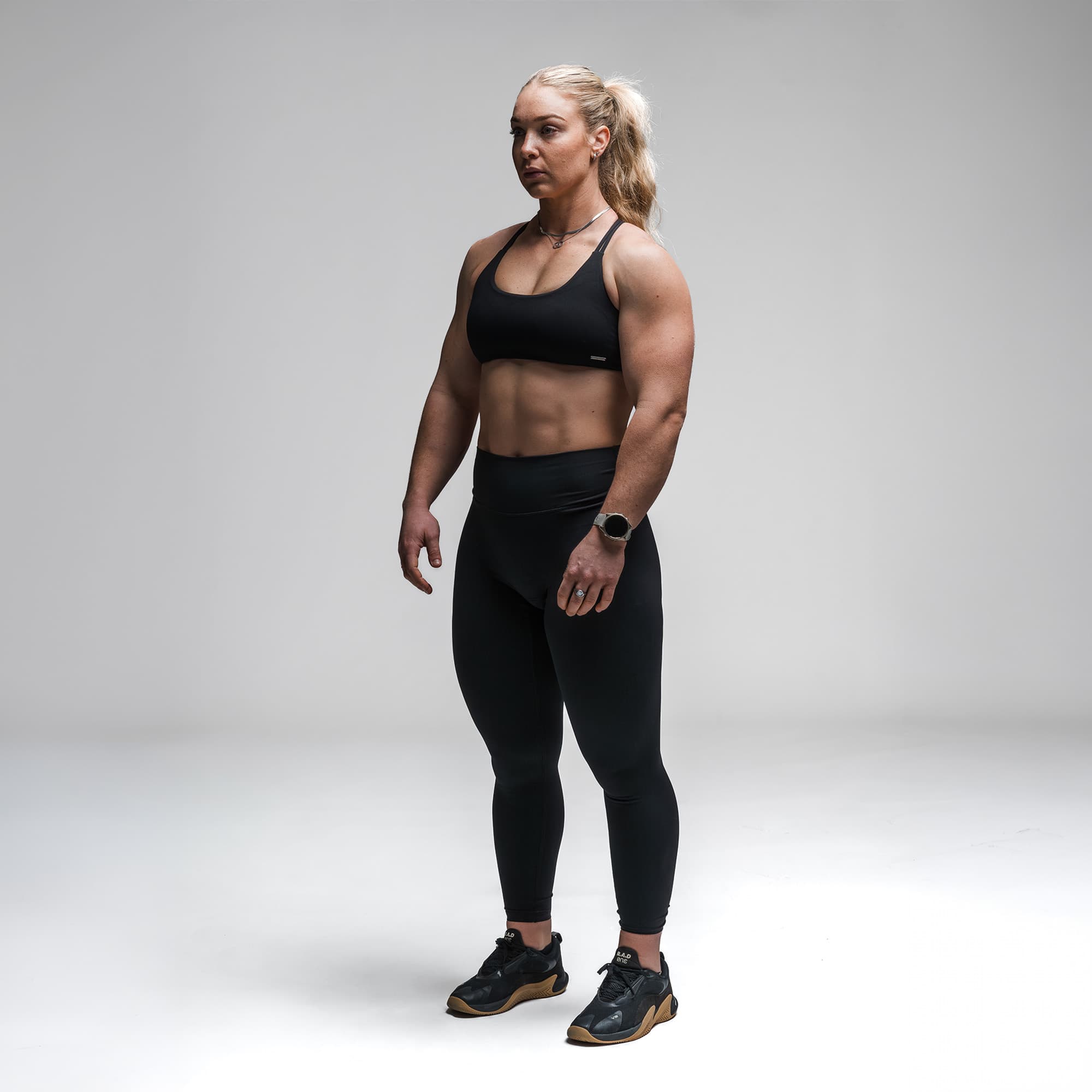 Axis Open Back Bra - Black