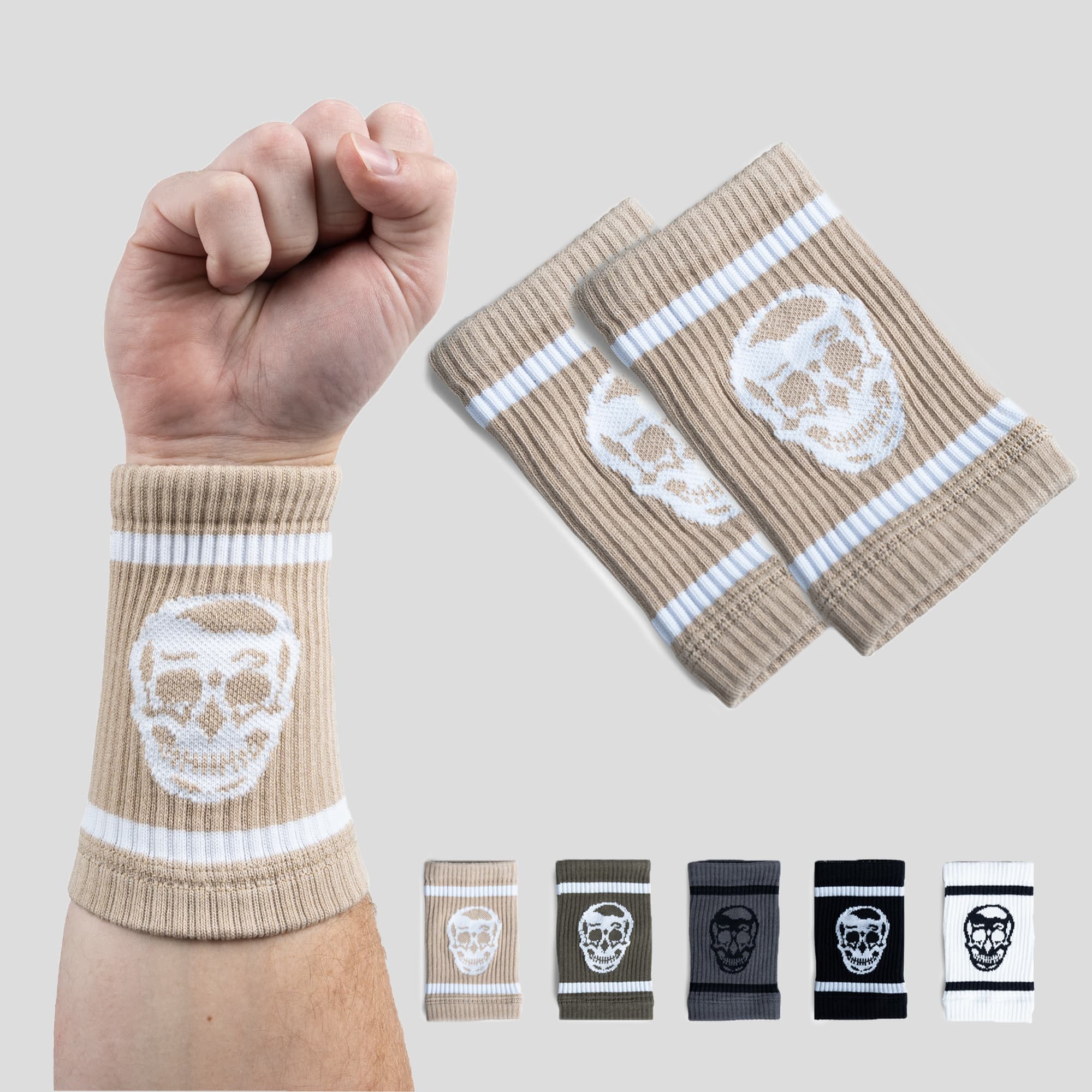 desert sand skull wrist bands main image
