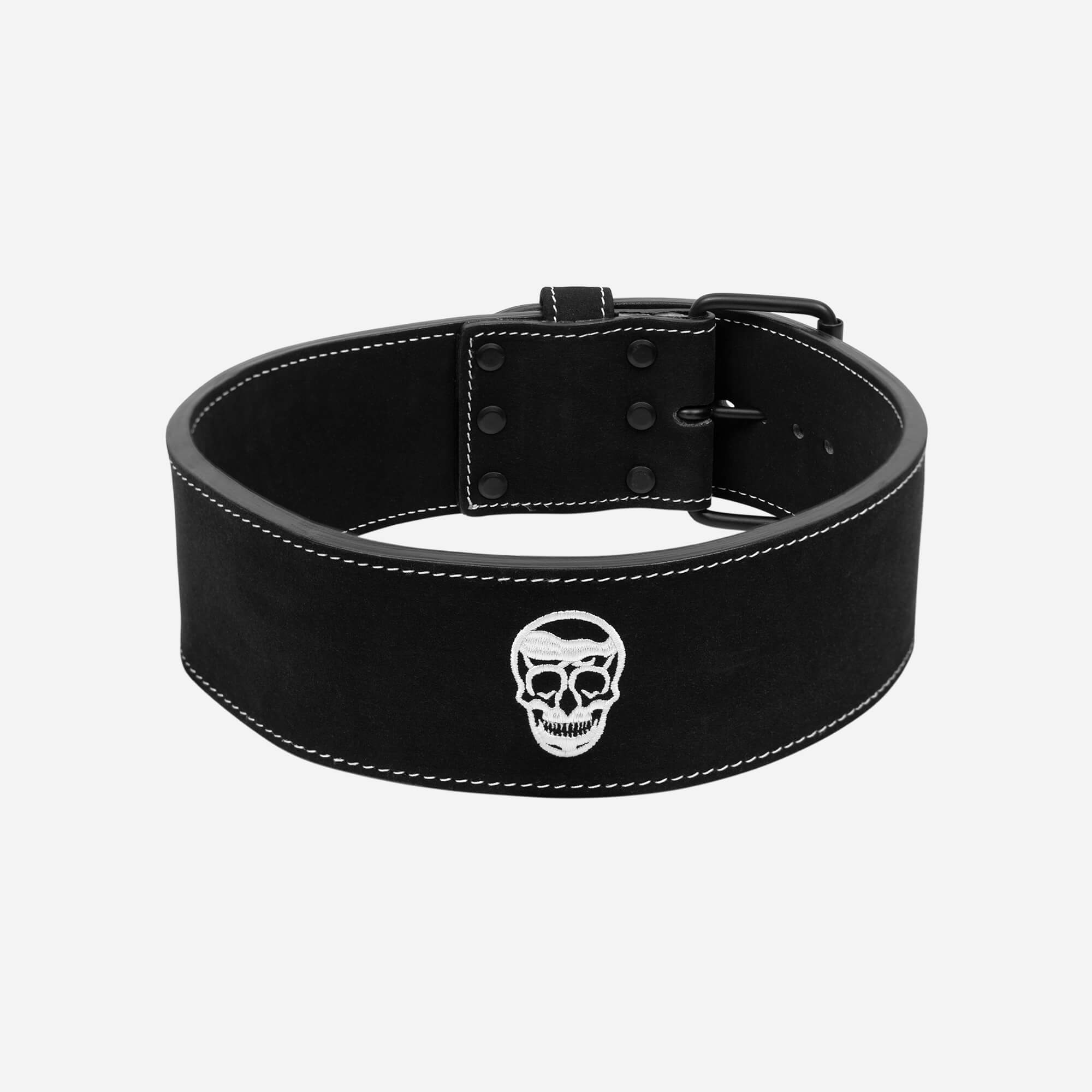 10mm single prong belt black white back