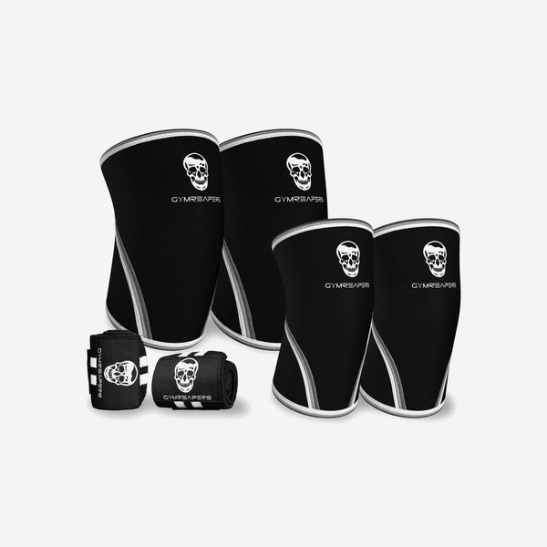 Gymreapers Sleeve Kit Knee Sleeves, Elbow Sleeves, & Wraps