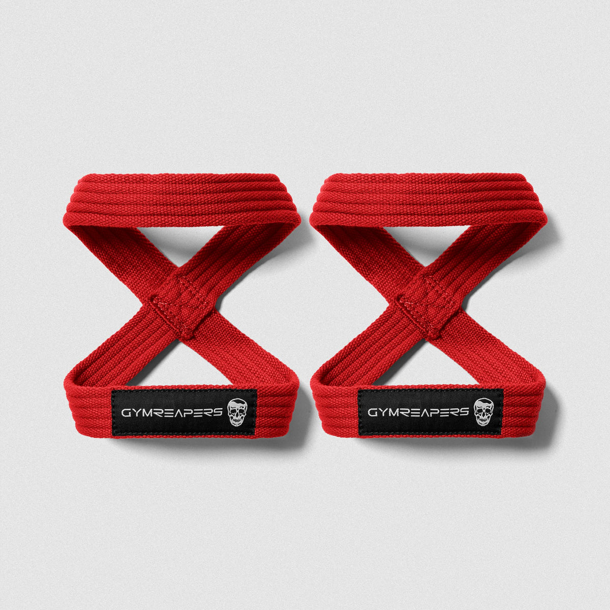 8 Straps Rpe Gymreapers Figure 8 Lifting Straps - Red