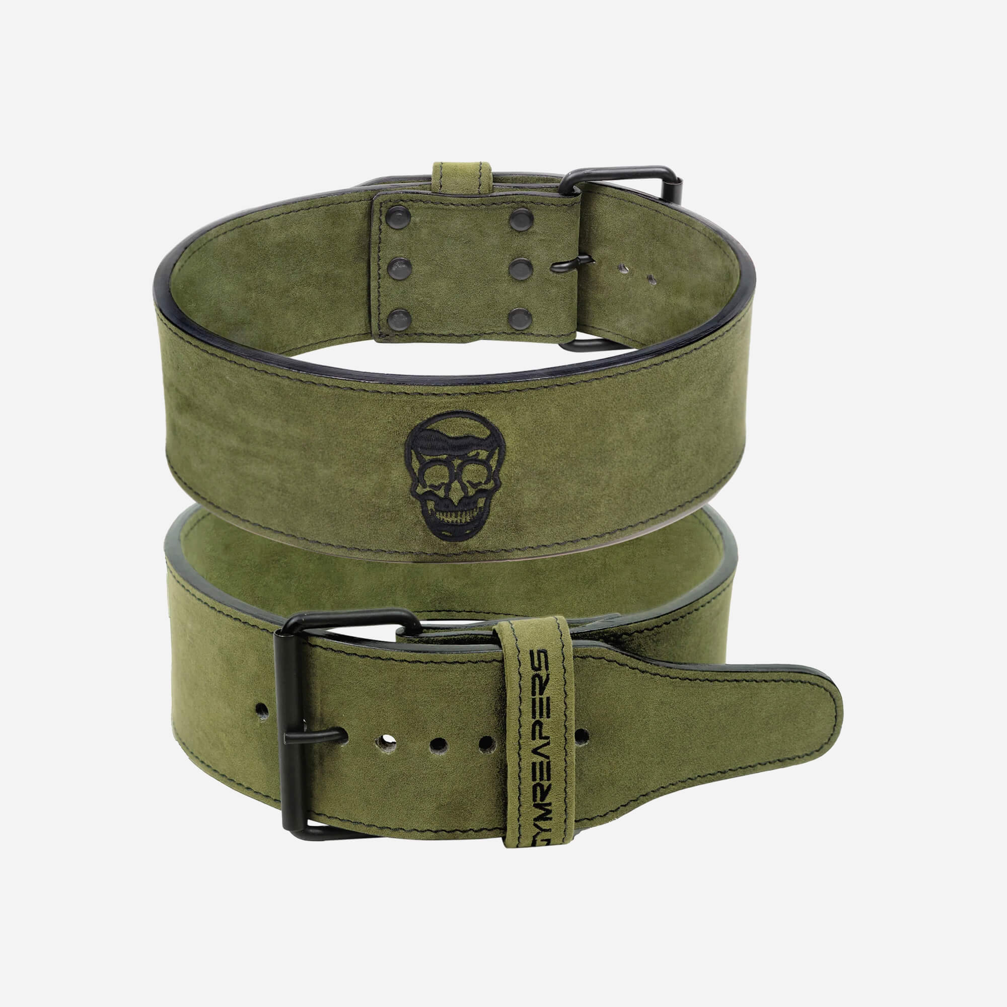 10mm single prong belt green stacked