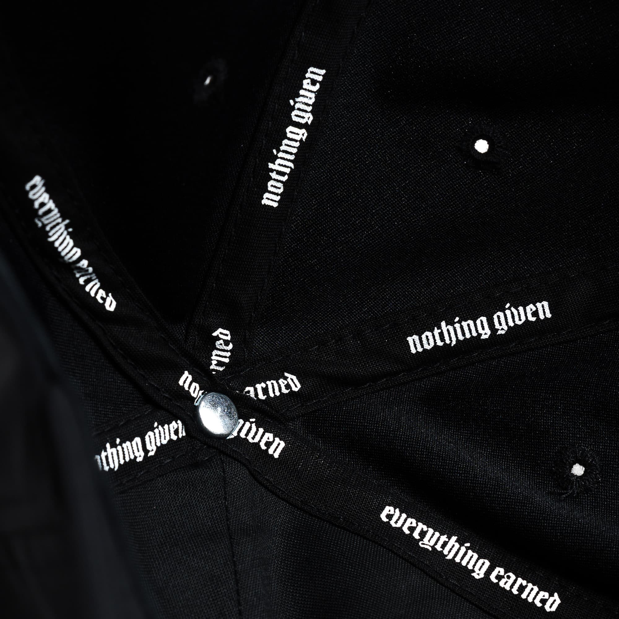 Hybrid Performance Unstructured Hat - Nothing Given detail shot of inside of hat