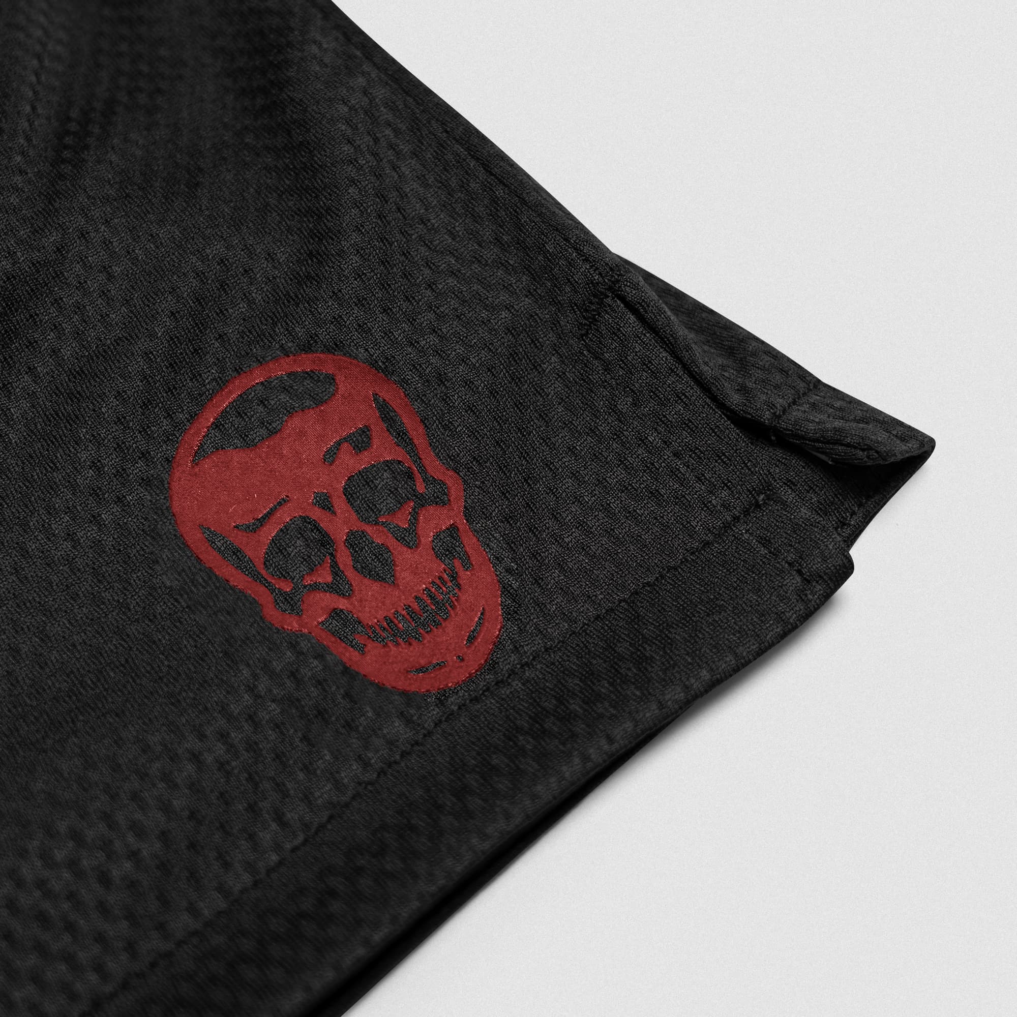 Core Skull Mesh Training Shorts - Black/Red