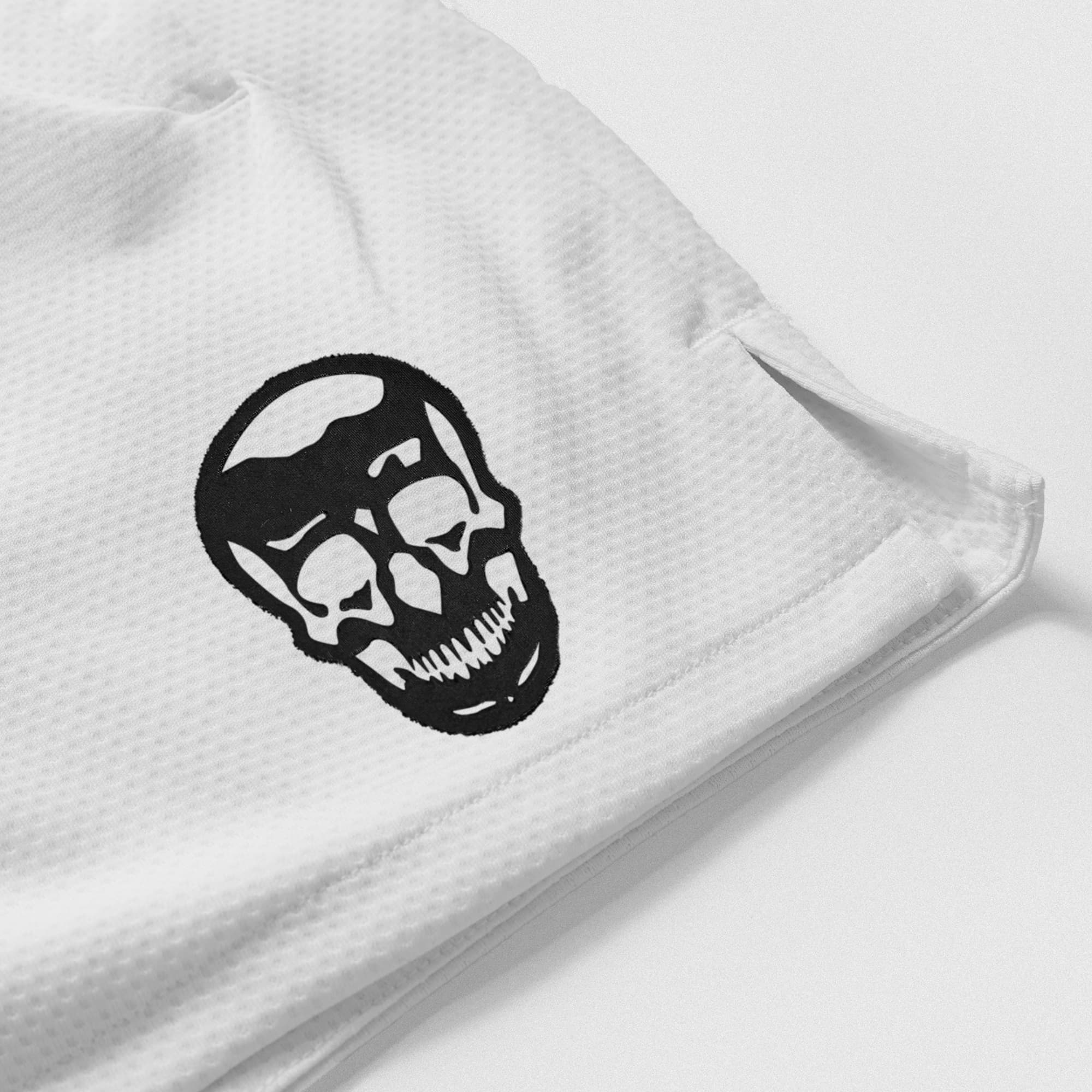 Core Skull Mesh Training Shorts - White