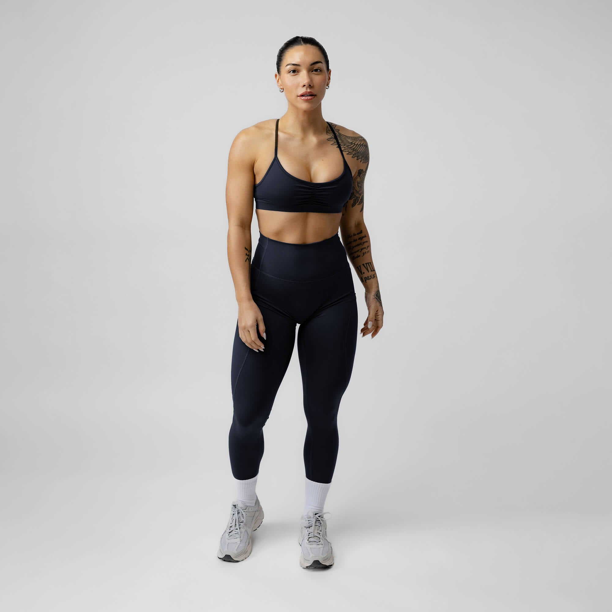 midnight navy victory legging front