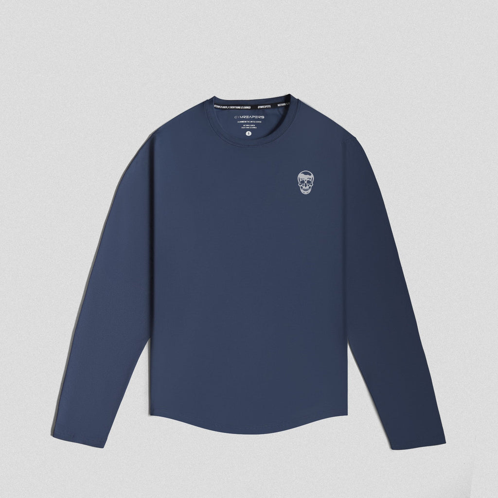 Hanes Adult Cool DRI Long Sleeve Performance T-Shirt - Navy, X-Large