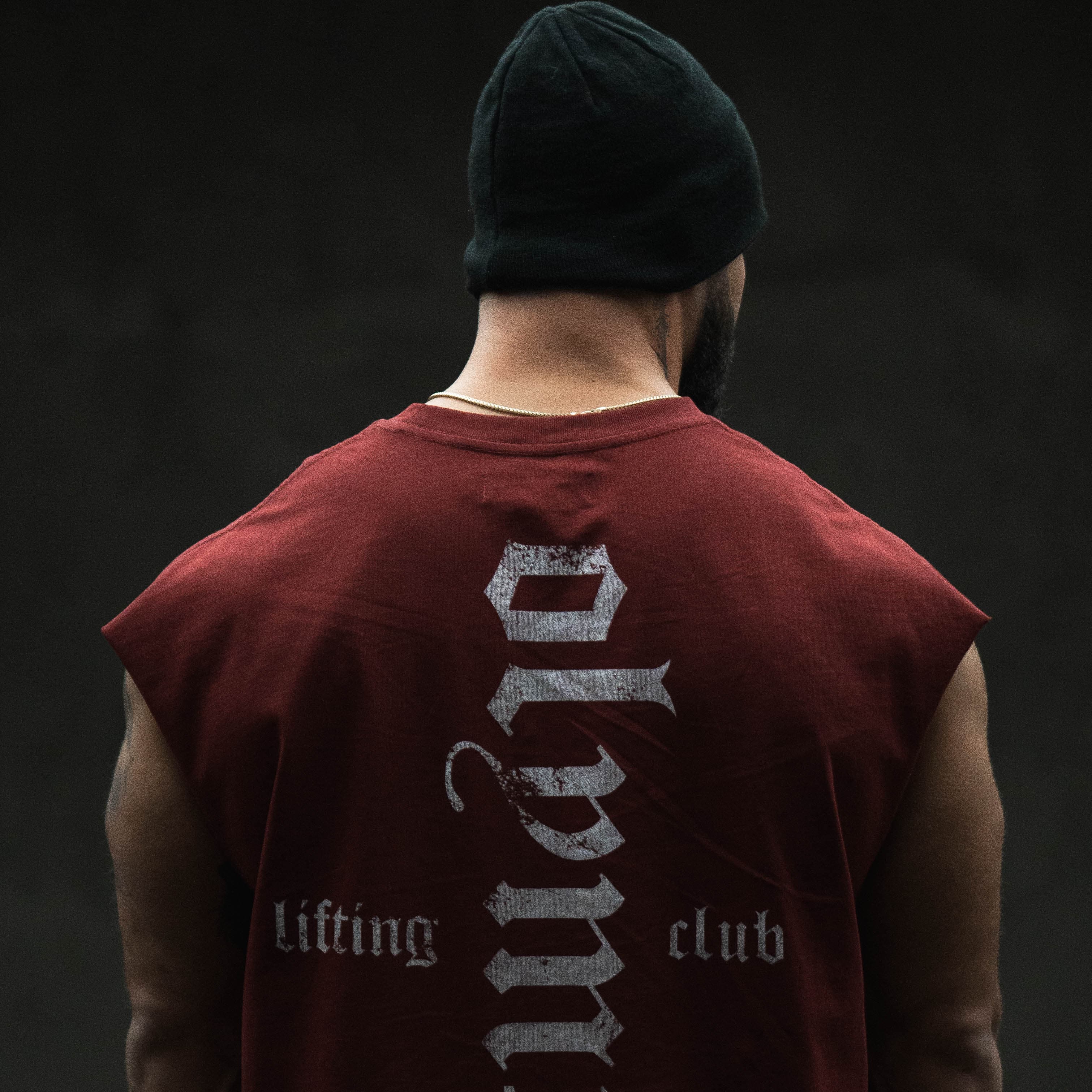 olympia skull cap on body back view