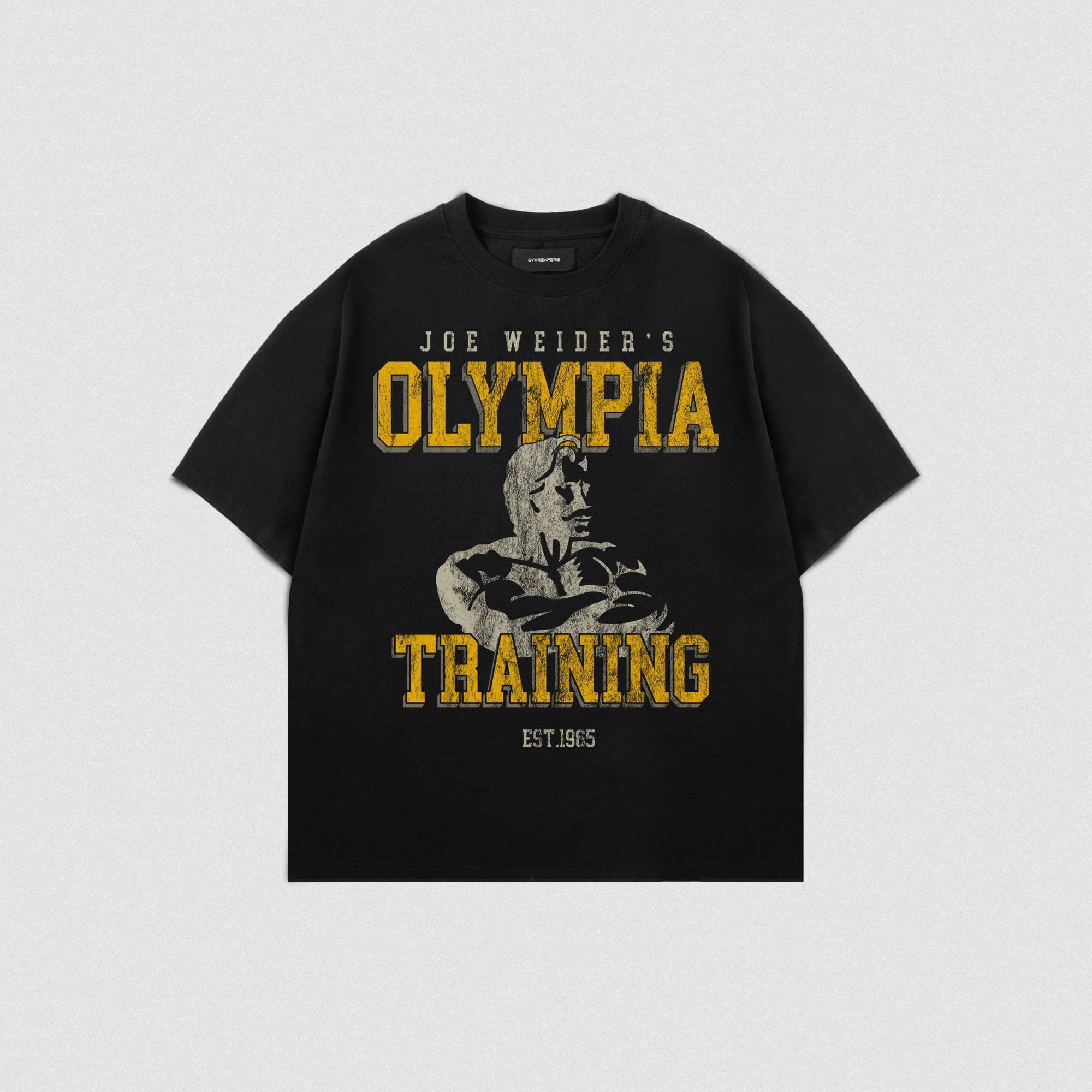 olympia training tee lay flat front view