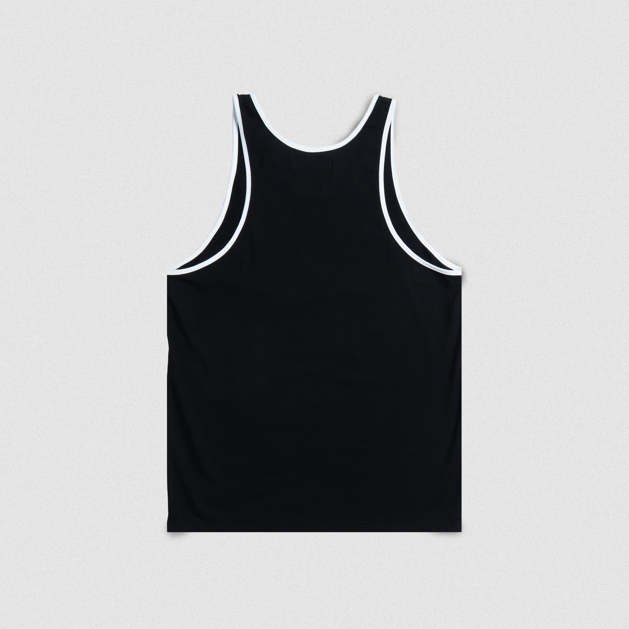 Back view of the Bound Edge Classic Olympia Stringer showing plain design with white trim.
