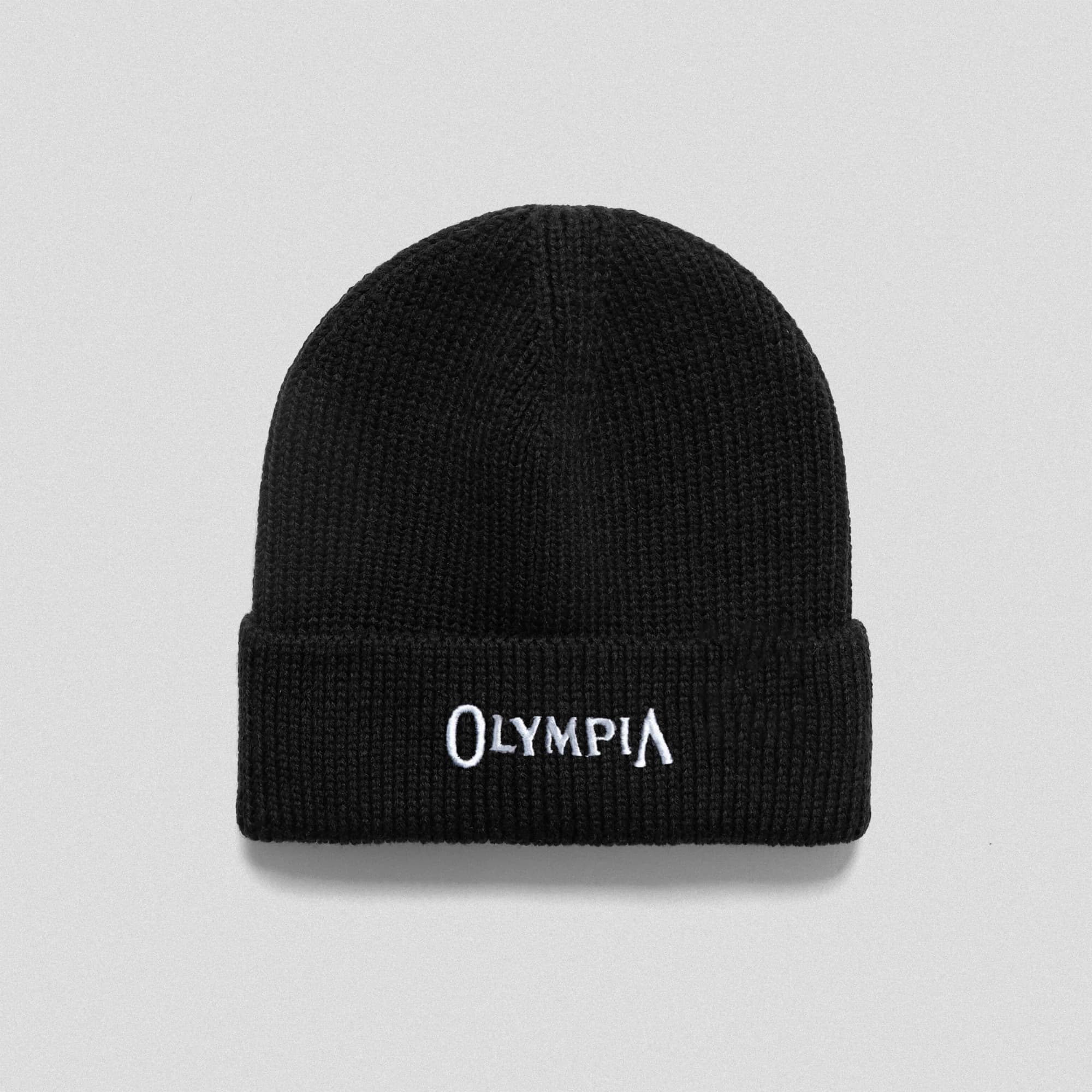 olympia ribbed knit beanie main