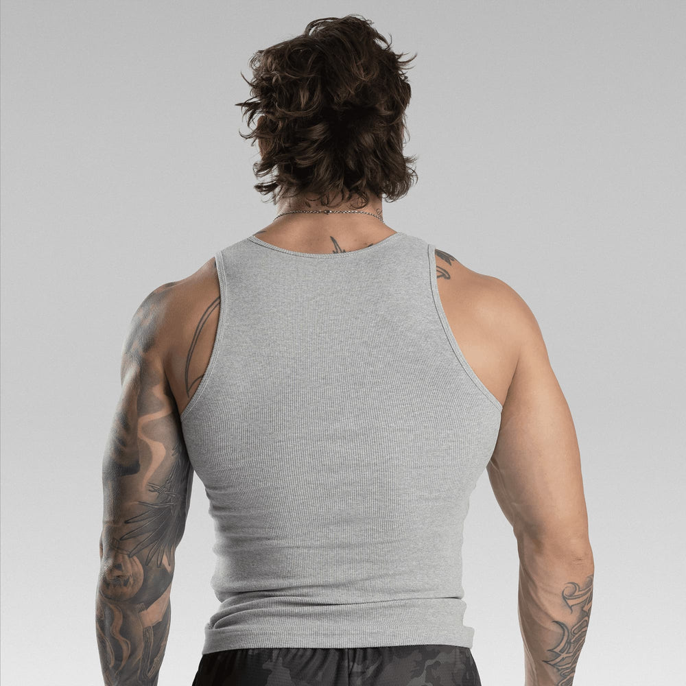 Men's Ribbed Tank 6-Pack – Gray | Gymreapers