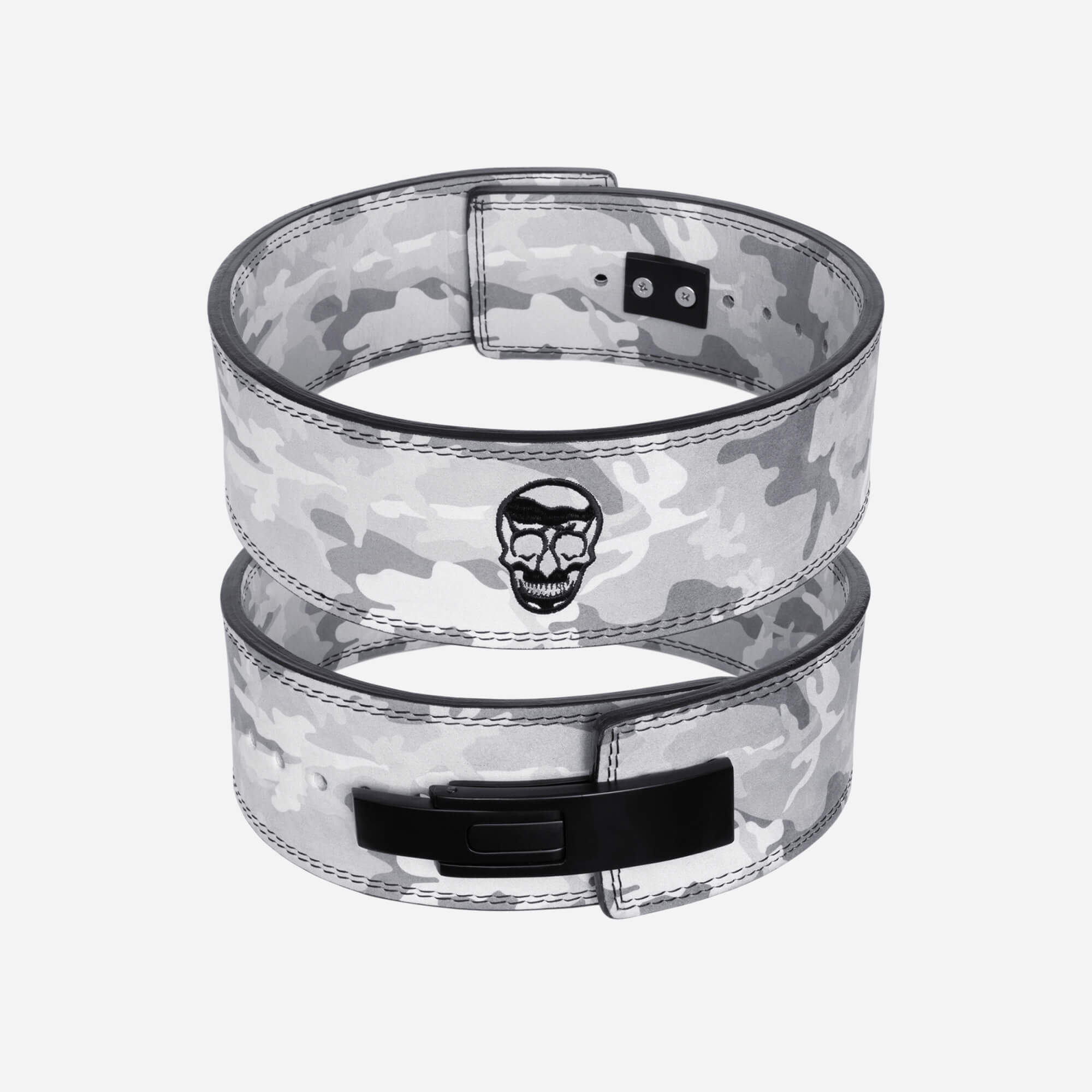 10mm lever belt white camo stacked