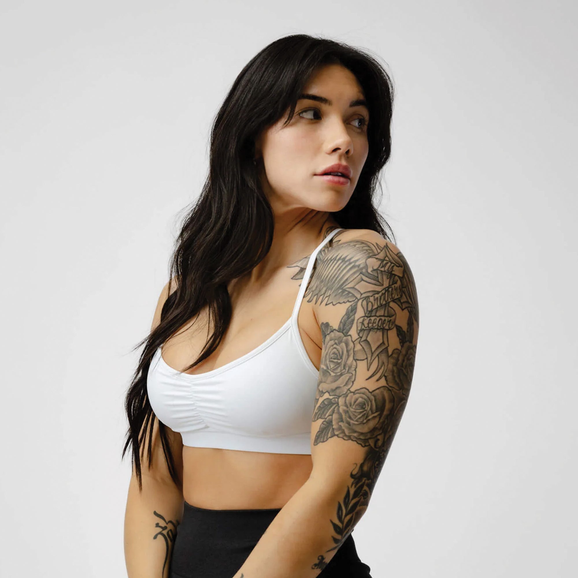 white strive bra main