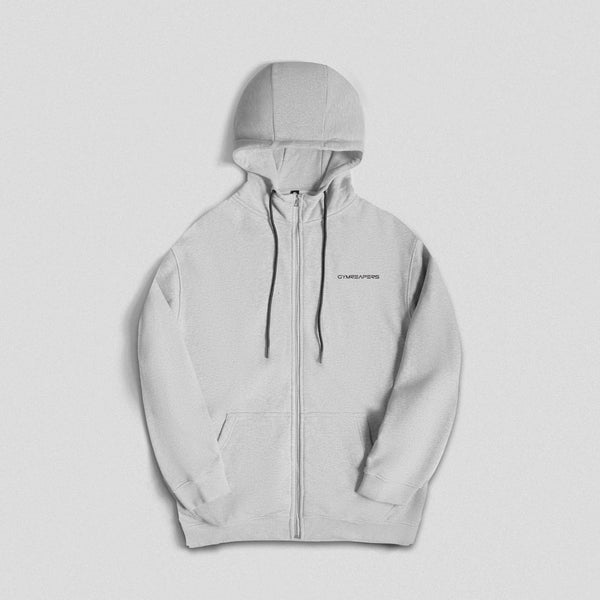 Gymreapers Axis Zip-Up Hoodie - Heather Gray