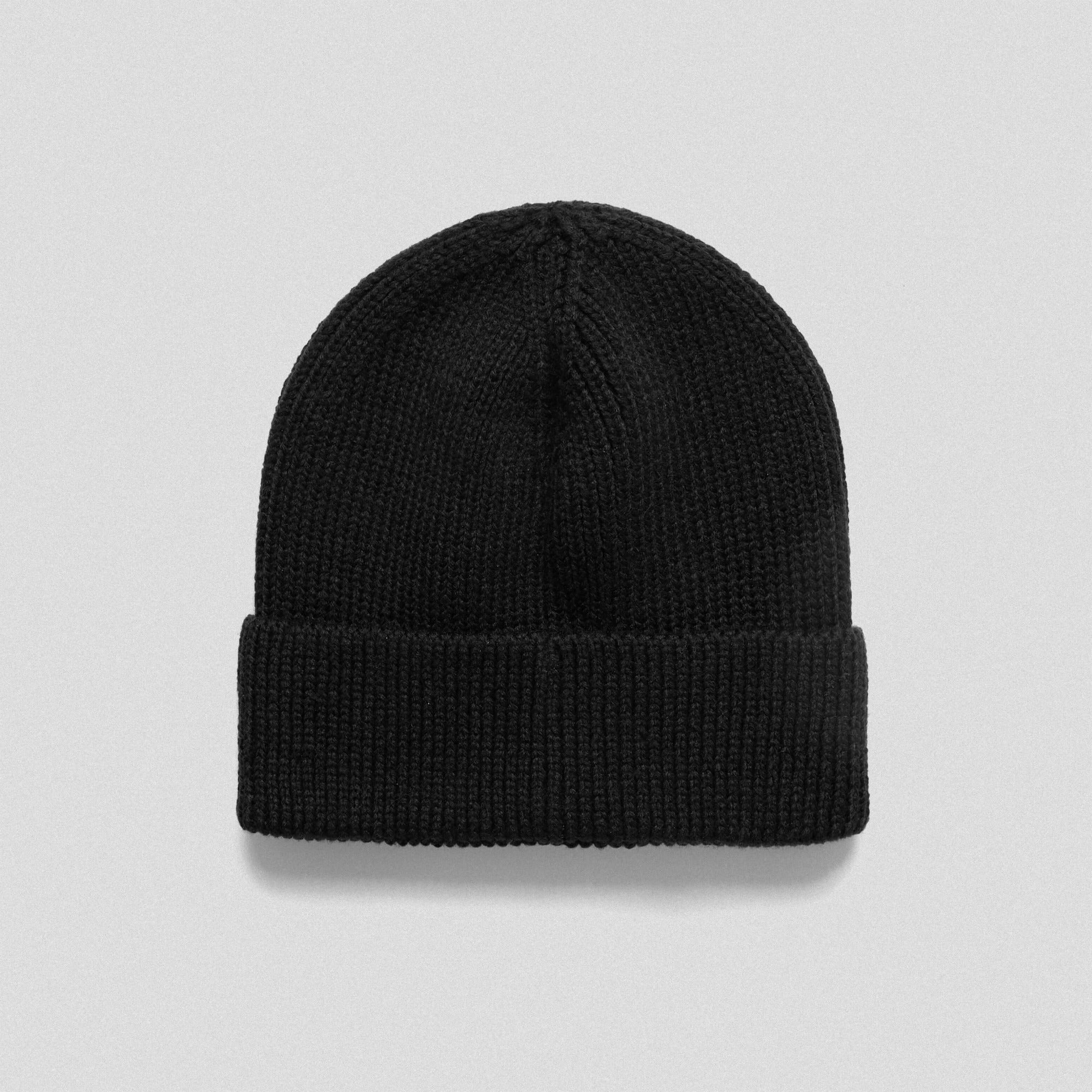 beanie back black