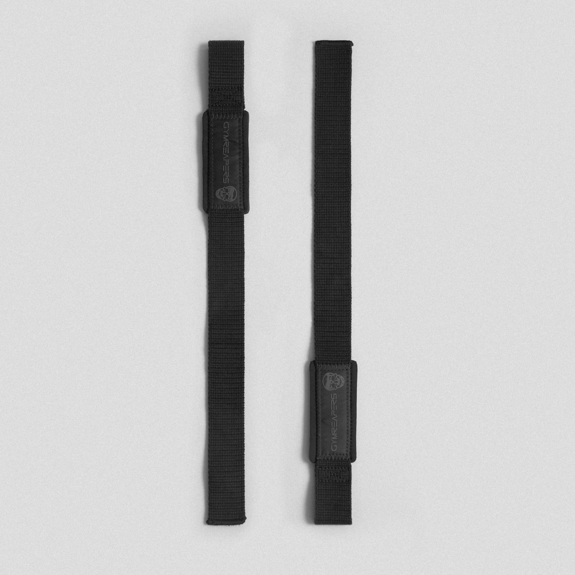 black black lifting straps flat