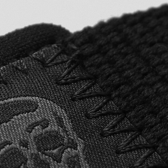 black black lifting straps skull close up