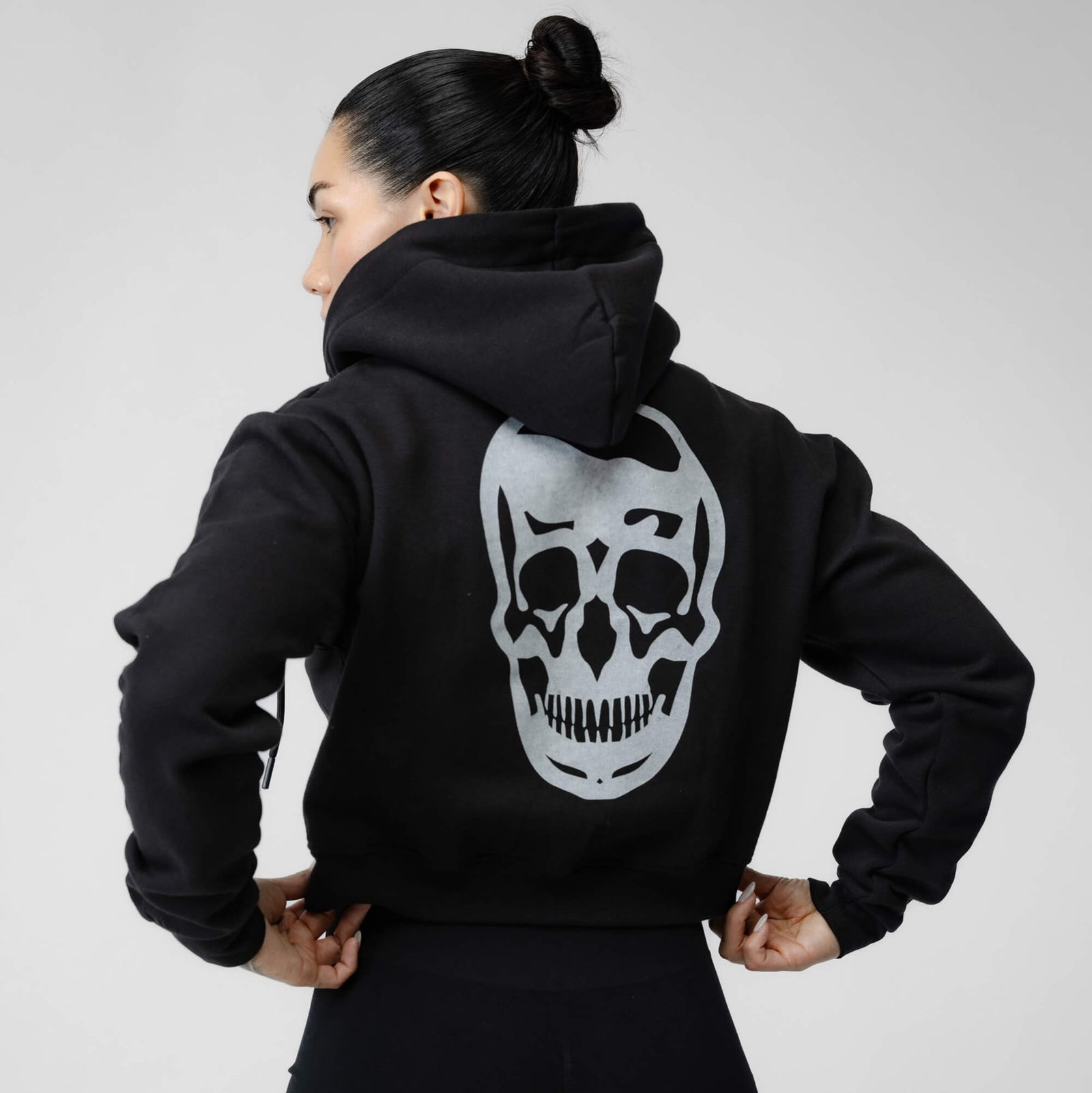 Cropped Hoodie - Black