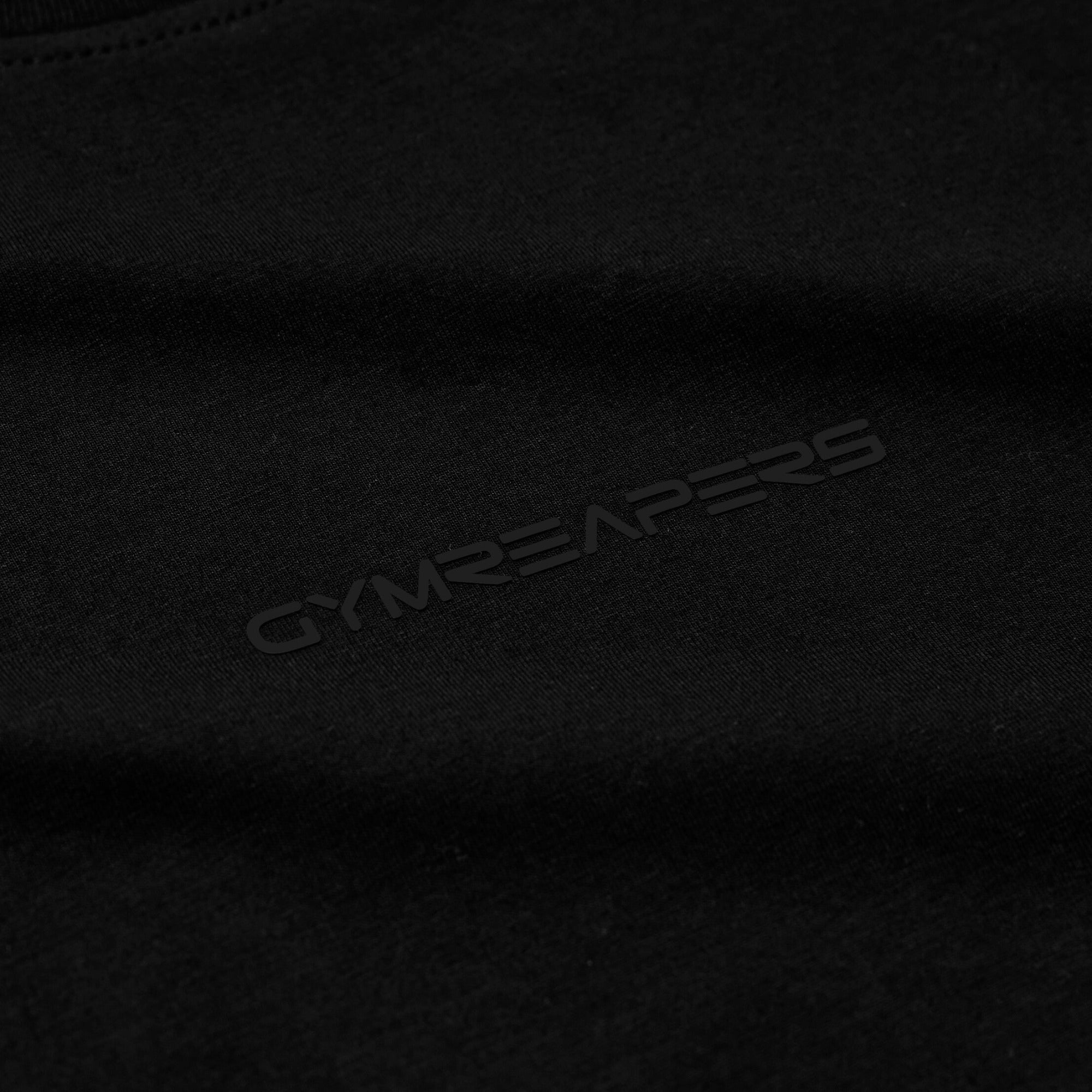 box tee black black detail