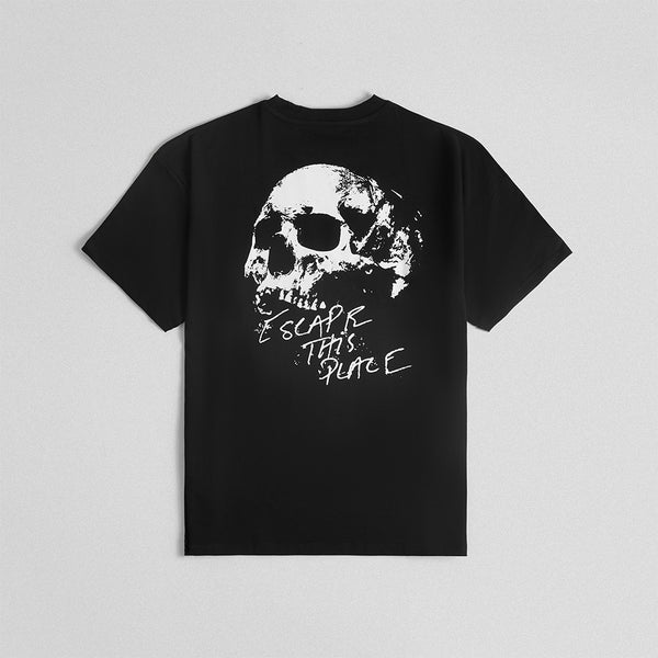 【OFF-WHITE】MIRROR SKULL TEE BLACK Off-White Mirror Skull Tee - Black / Multi – Kith