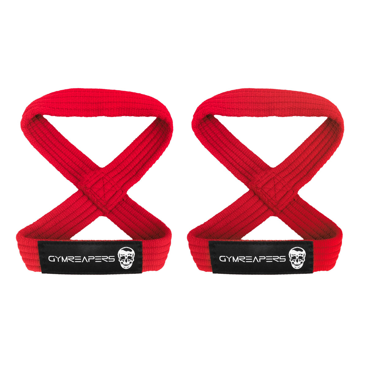 8 Straps Rpe Gymreapers Figure 8 Lifting Straps - Red