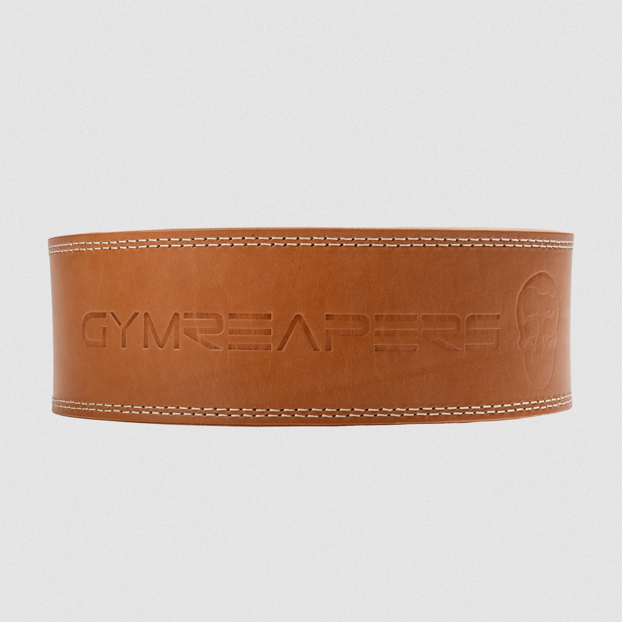 Heritage lever belt back view showcasing logo