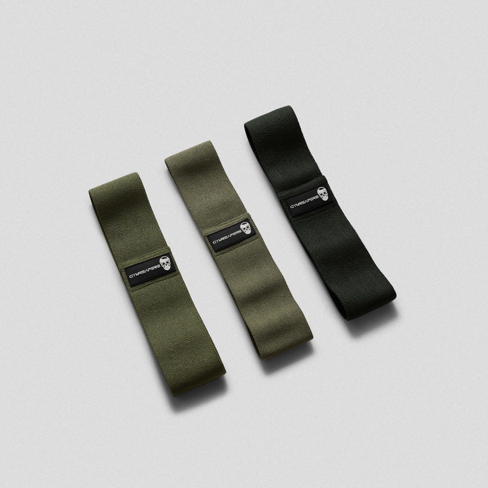 hip bands 3 pack military green lay flat