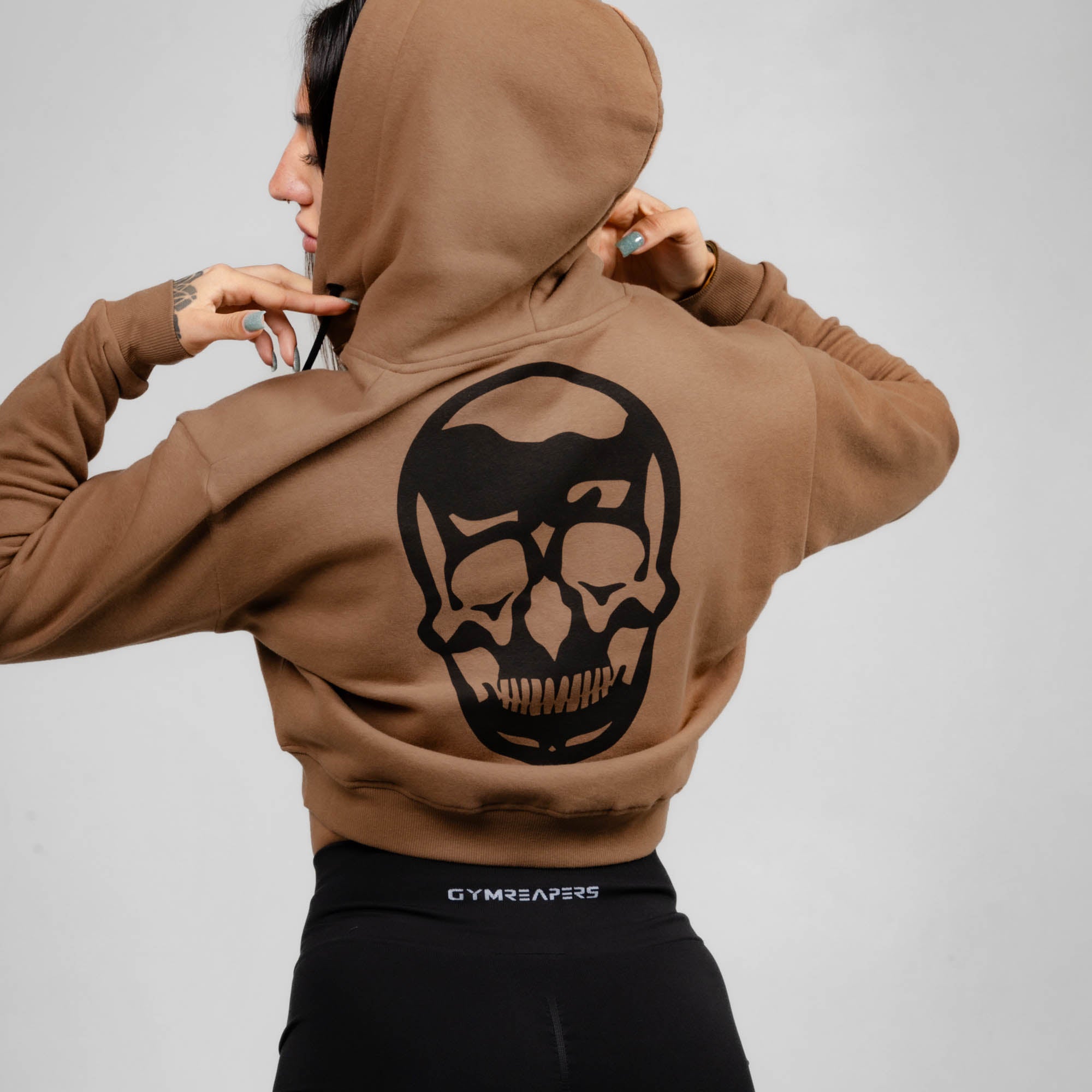 hoodie caramel back