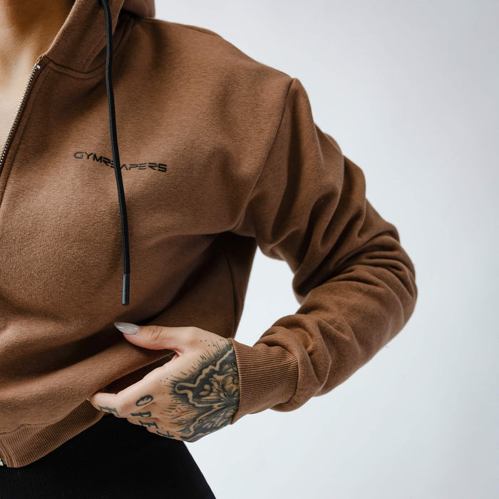 Hush Knit Hoodie - Caramel main image 1