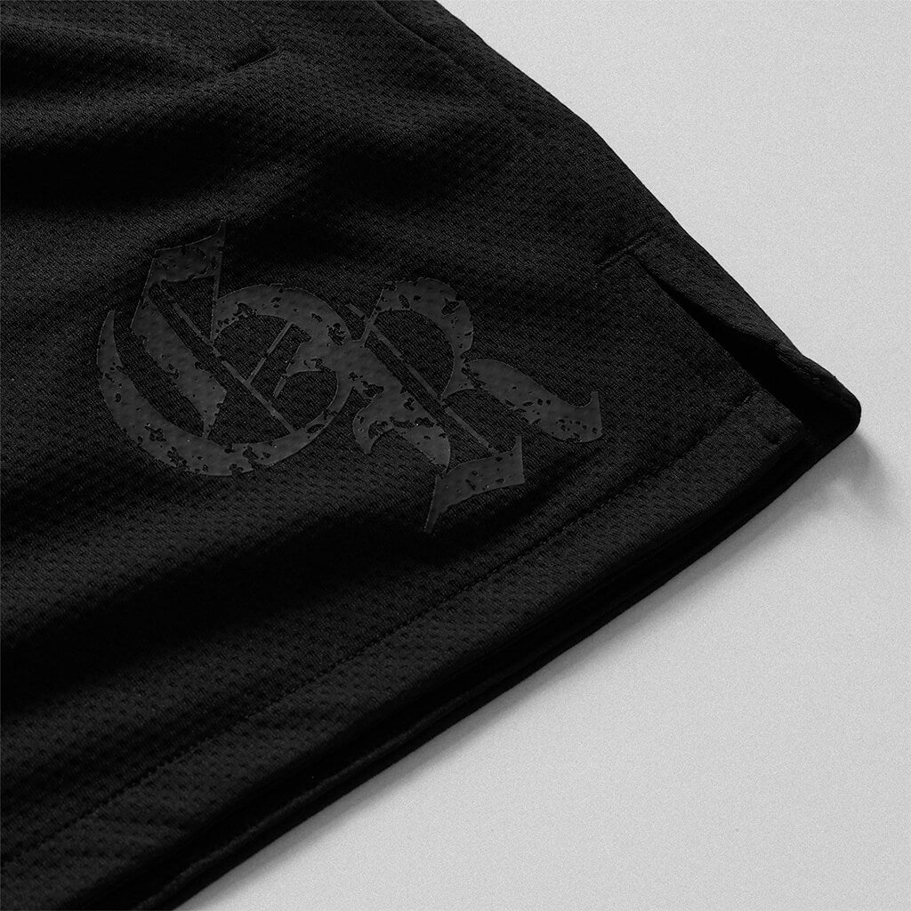 initial mesh shorts black black detail